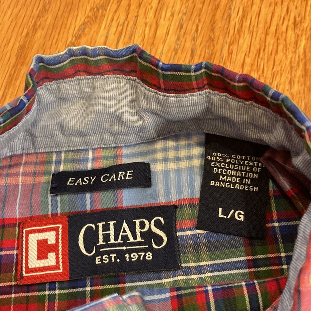 Chaps short sleeve Button down shirts - Picture 3 of 4